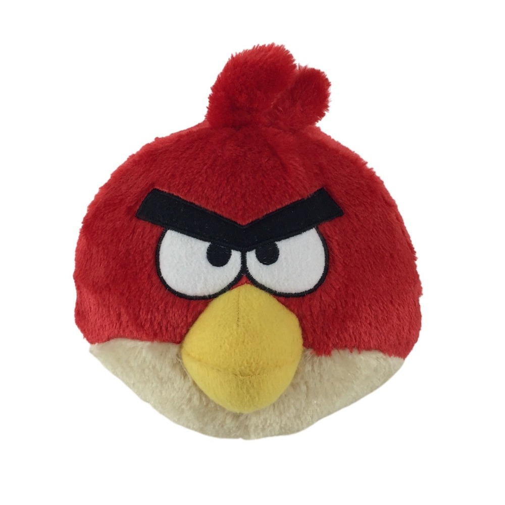 Rovio Angry Birds Plush 8" Red Bird Changi Airport Singapore 2011 Stuffed Toy